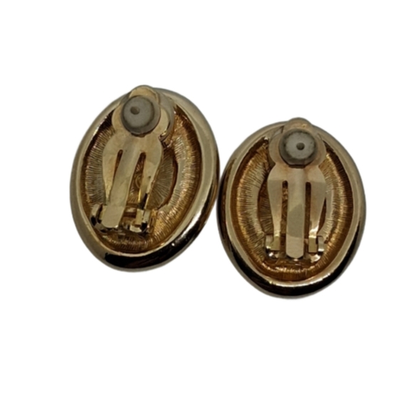 Vintage Swarovski Ruby Red & Crystal Clip-On Earrings - Picture 5 of 6